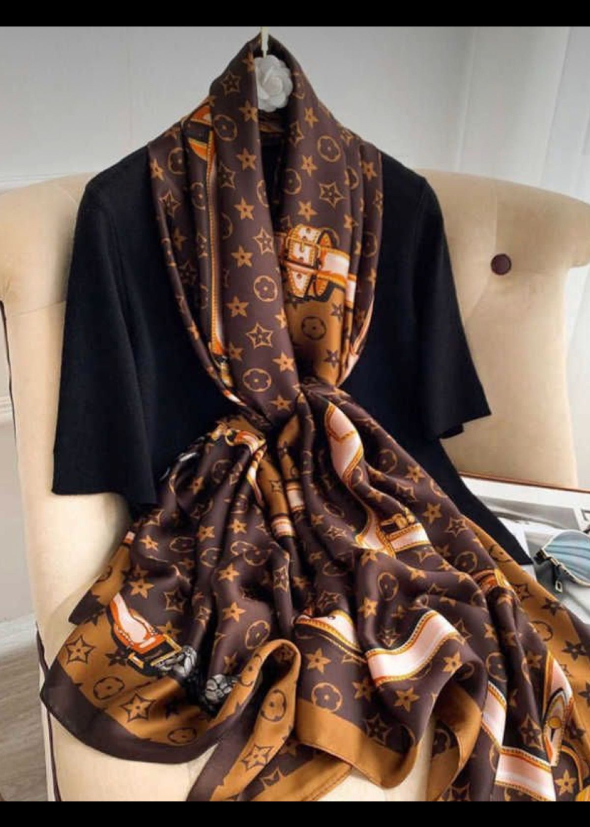 luxury silk print hijabs