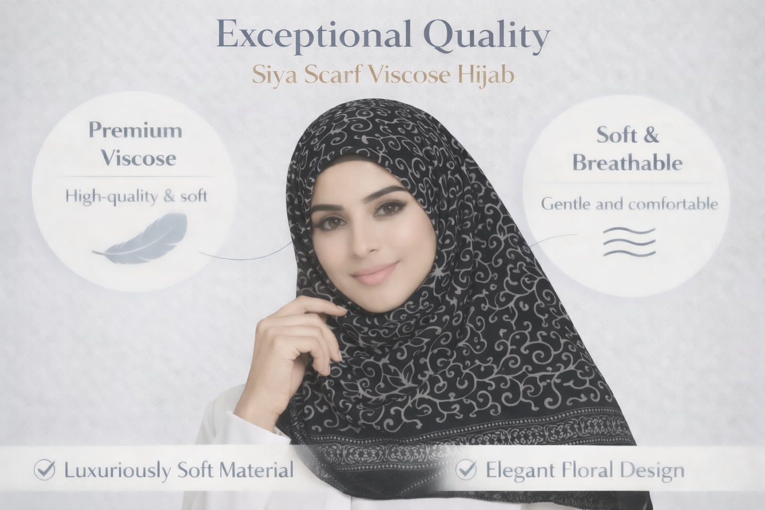 Siya Printed Viscose Hijab