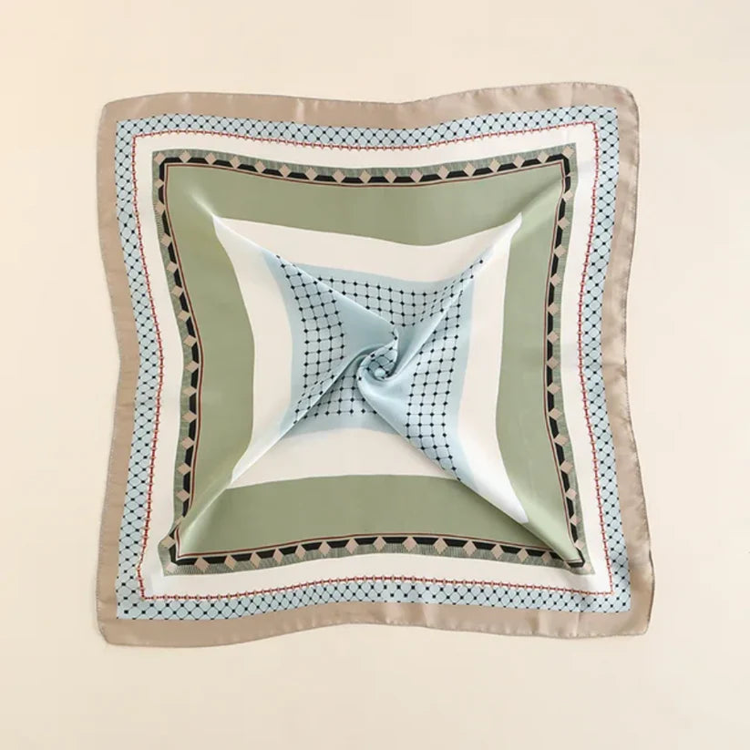 Canyon Classic Pista Print Silk Square Scarves 70 CM