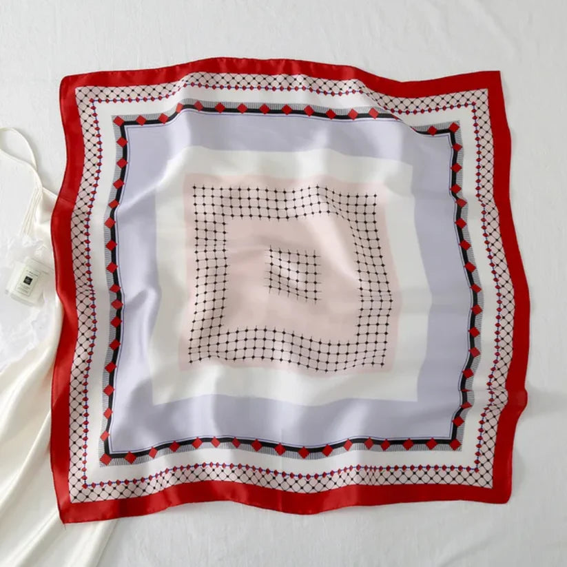 Canyon Classic Print Silk Square Scarves 70 CM