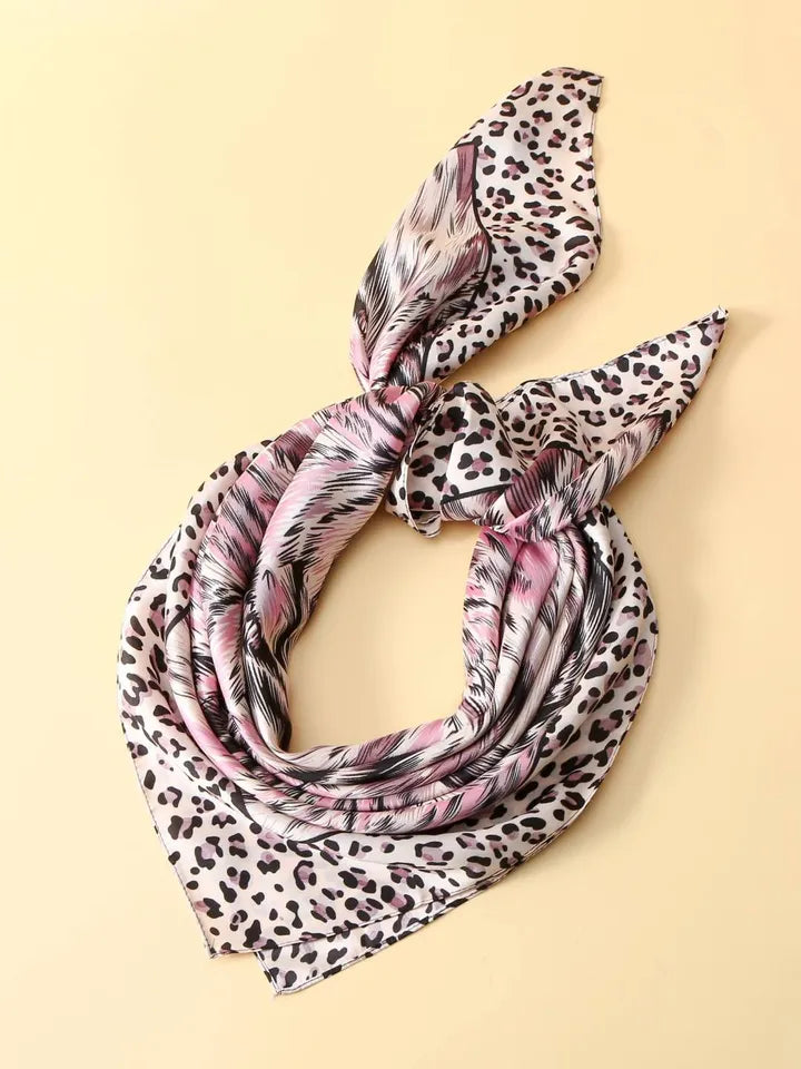 Pink Wild Square Scarf