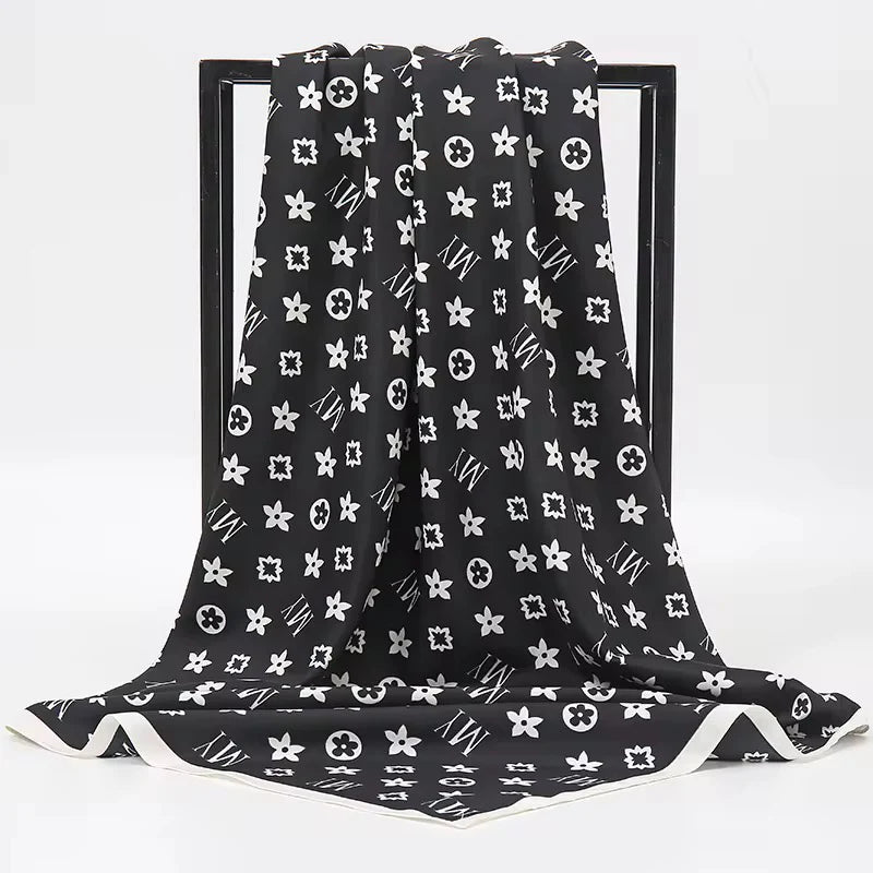 My Black Square Scarf