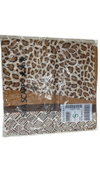 Animal print luxe viscose scarf