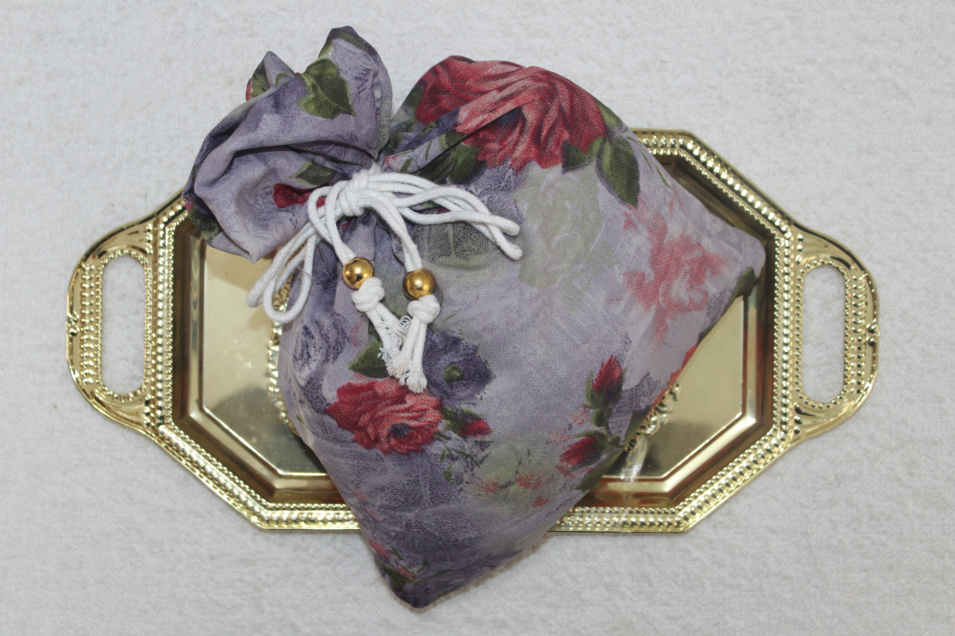 Rayon cotton floral salah dress with elastic sleeve