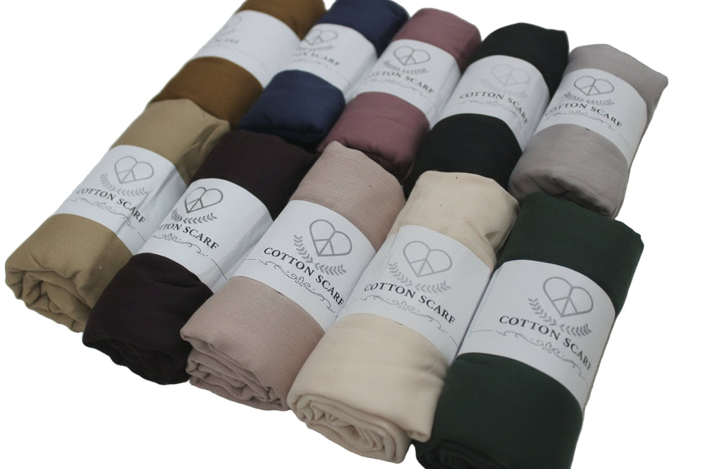 Korean butter cotton hijab