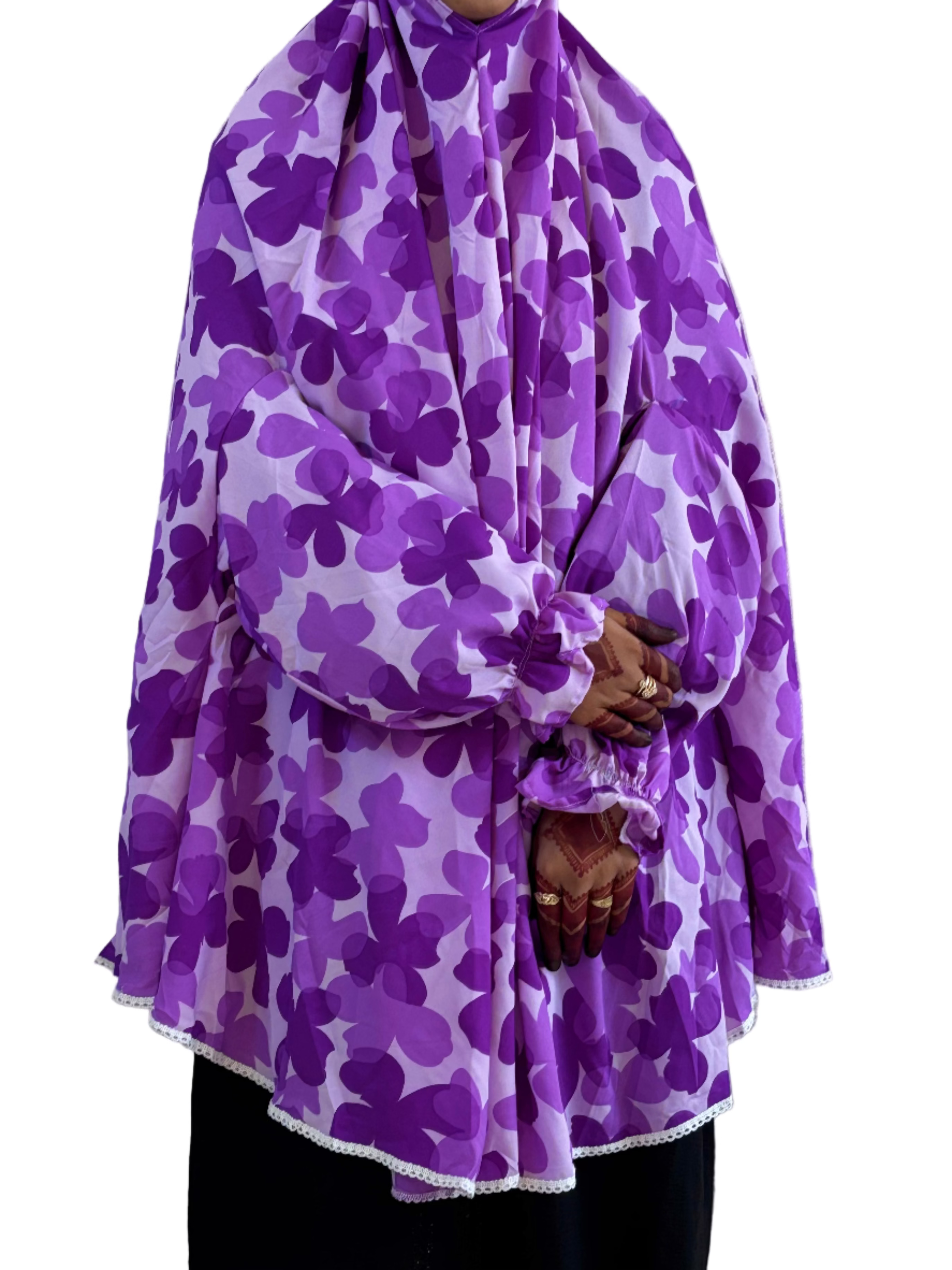 Graceful Floral Salah Dress