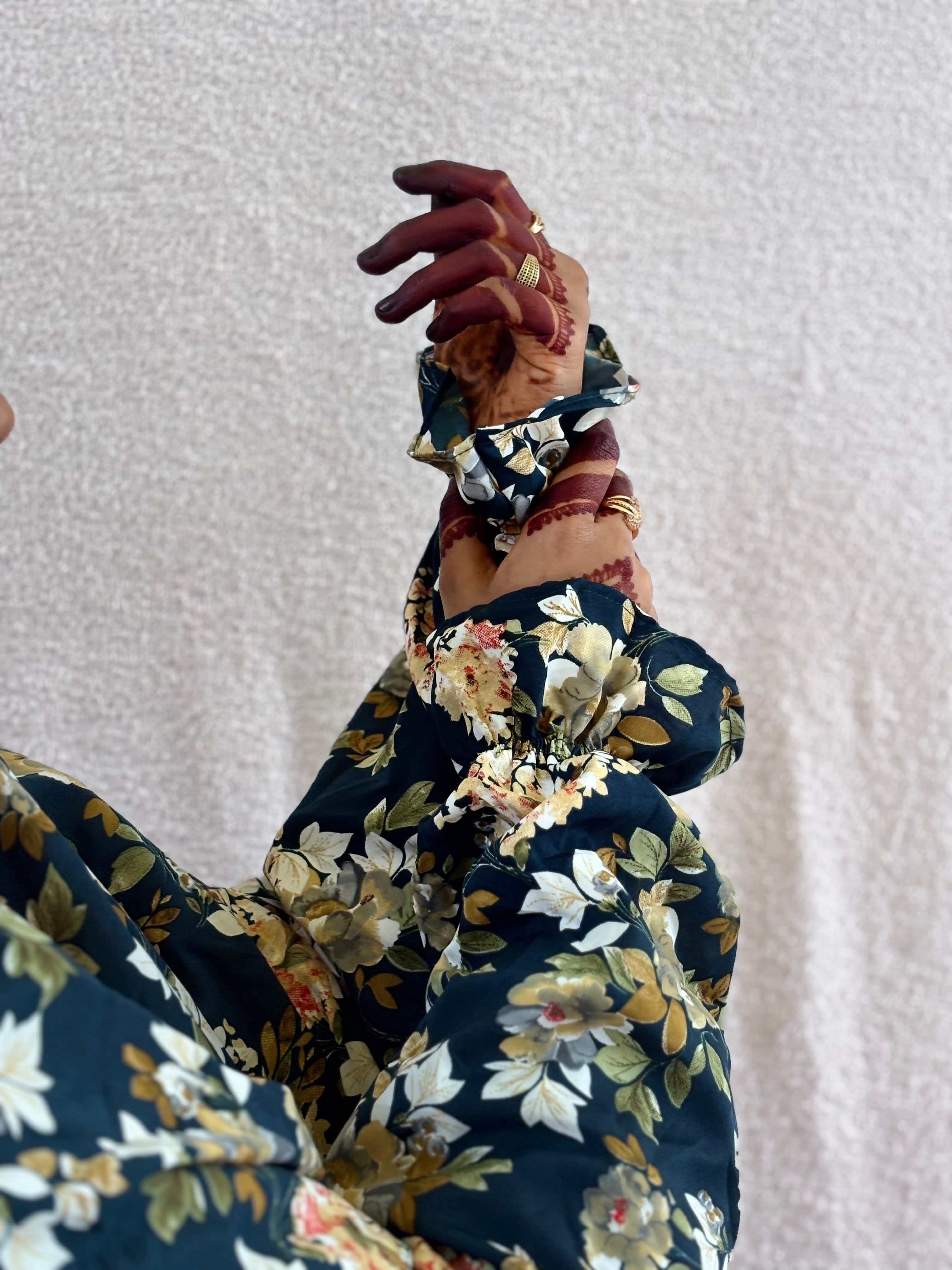 Graceful Floral Salah Dress