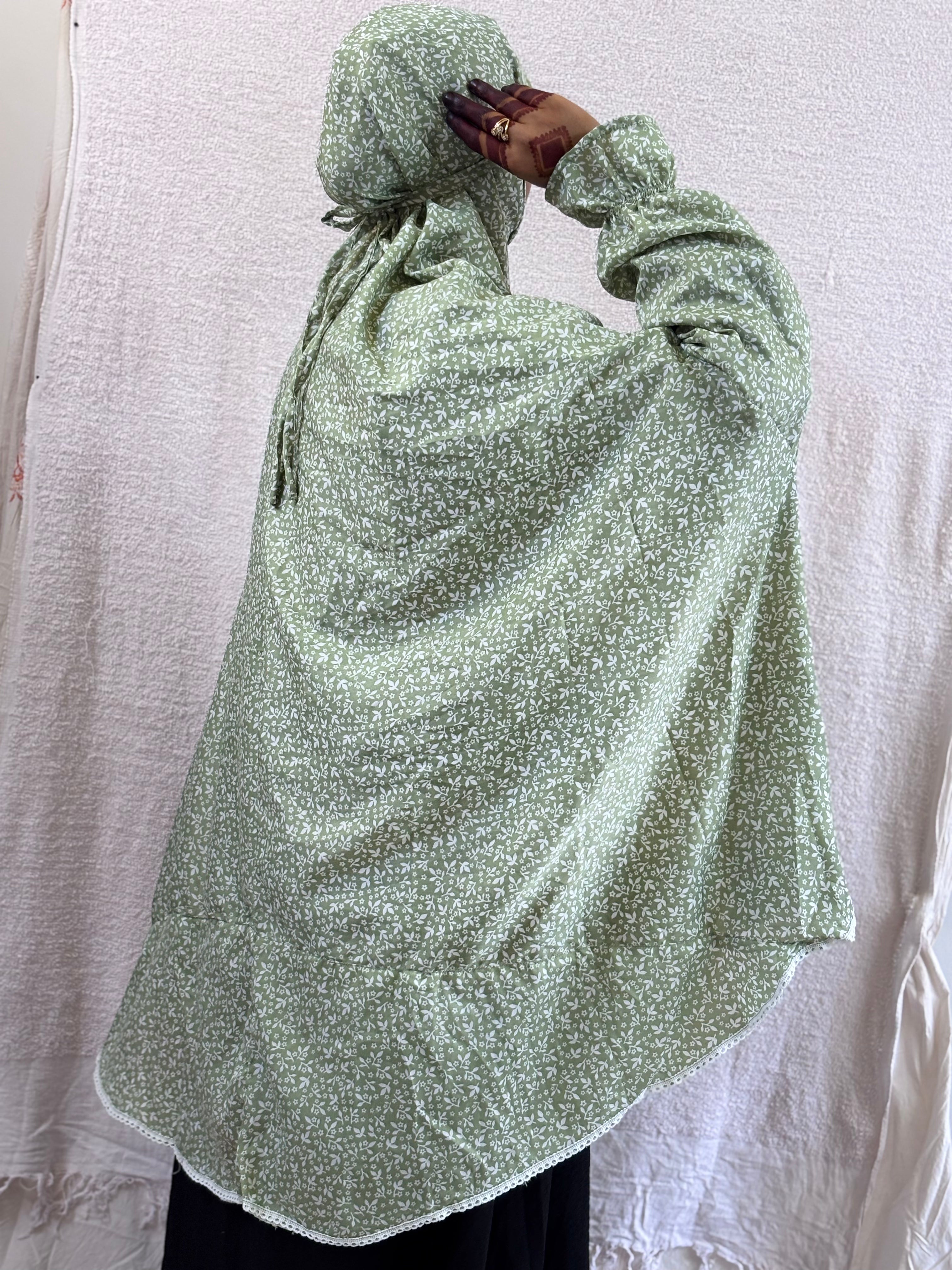 Graceful Floral Salah Dress