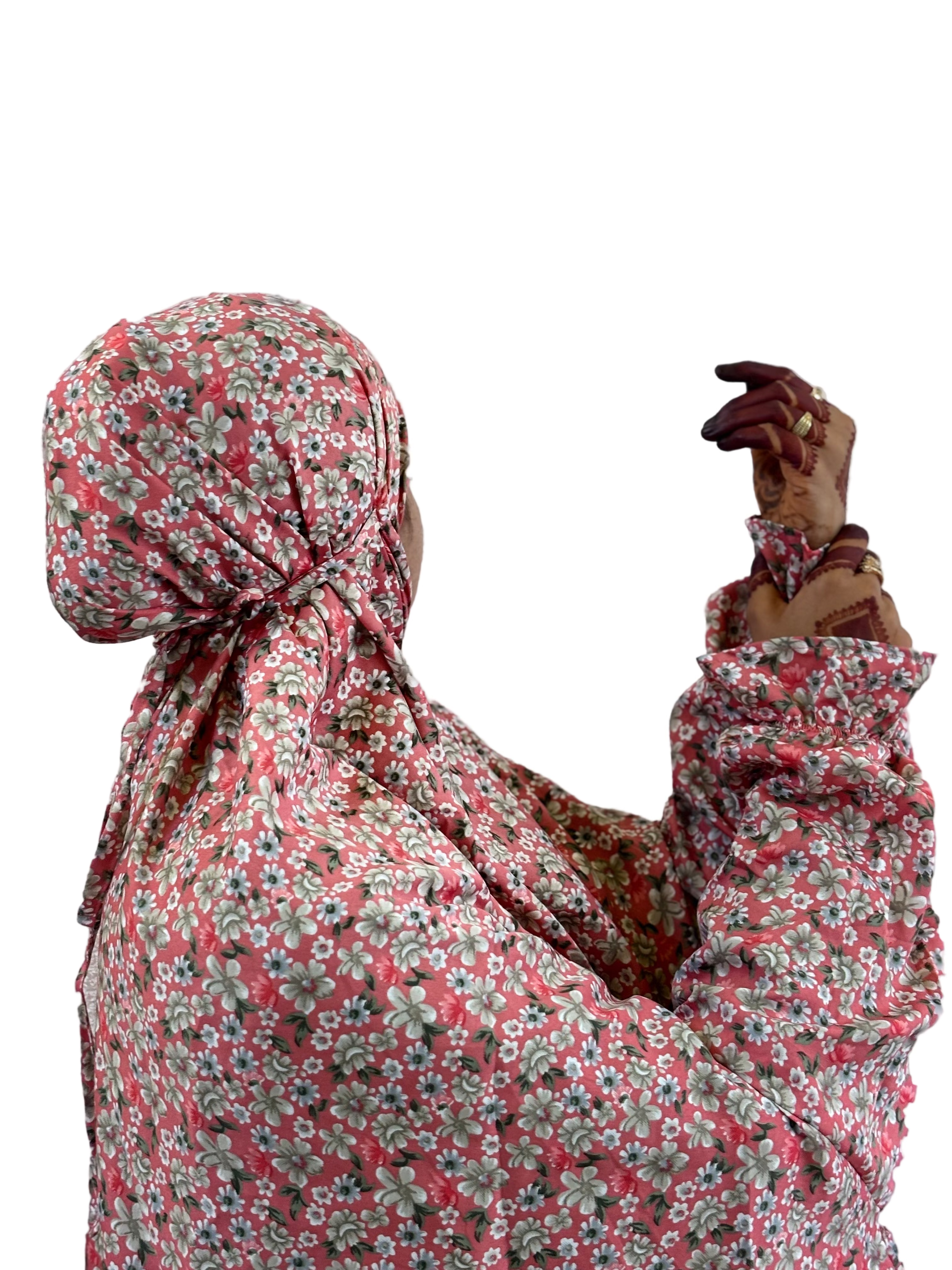 Graceful Floral Salah Dress