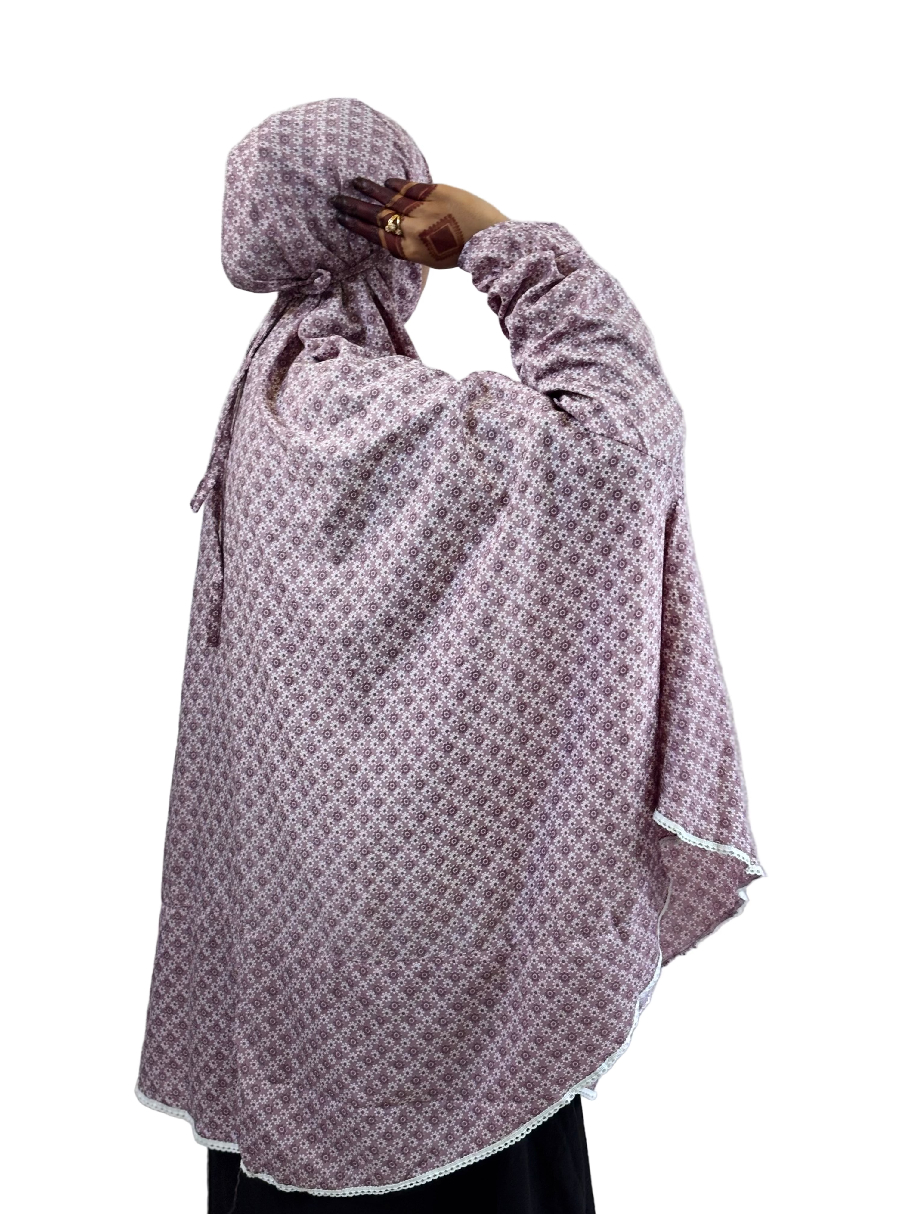 Graceful Floral Salah Dress