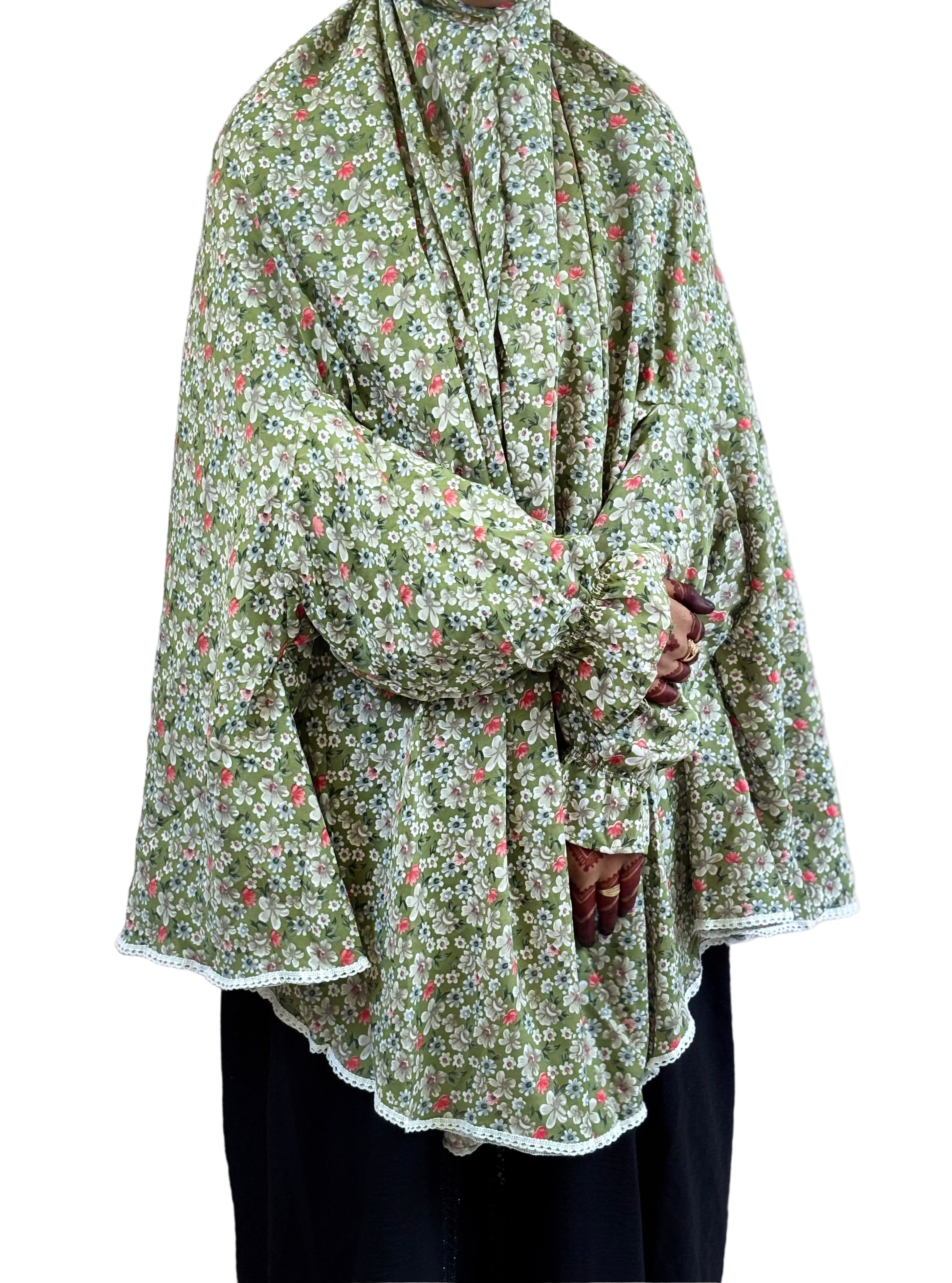 Graceful Floral Salah Dress
