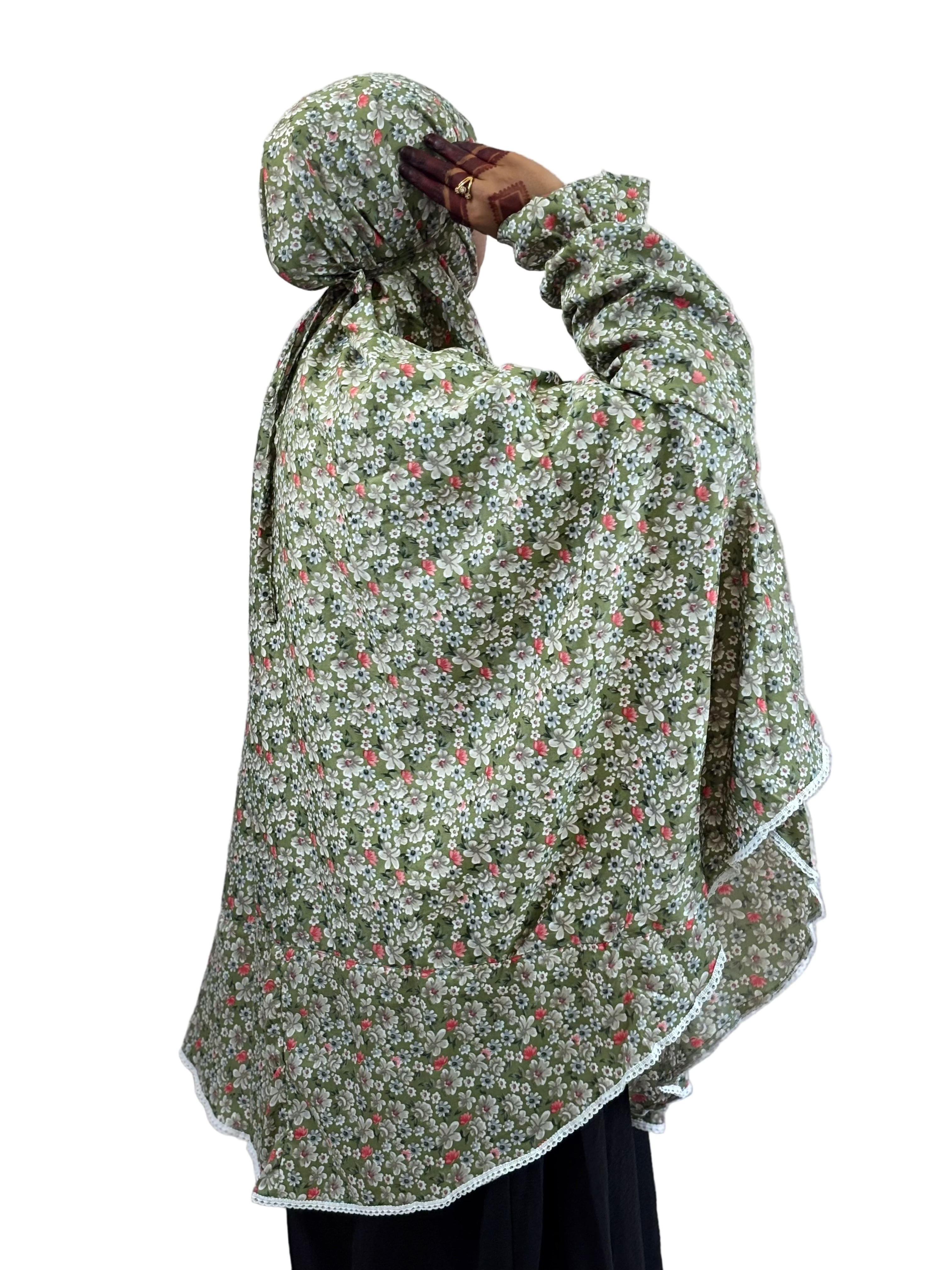 Graceful Floral Salah Dress