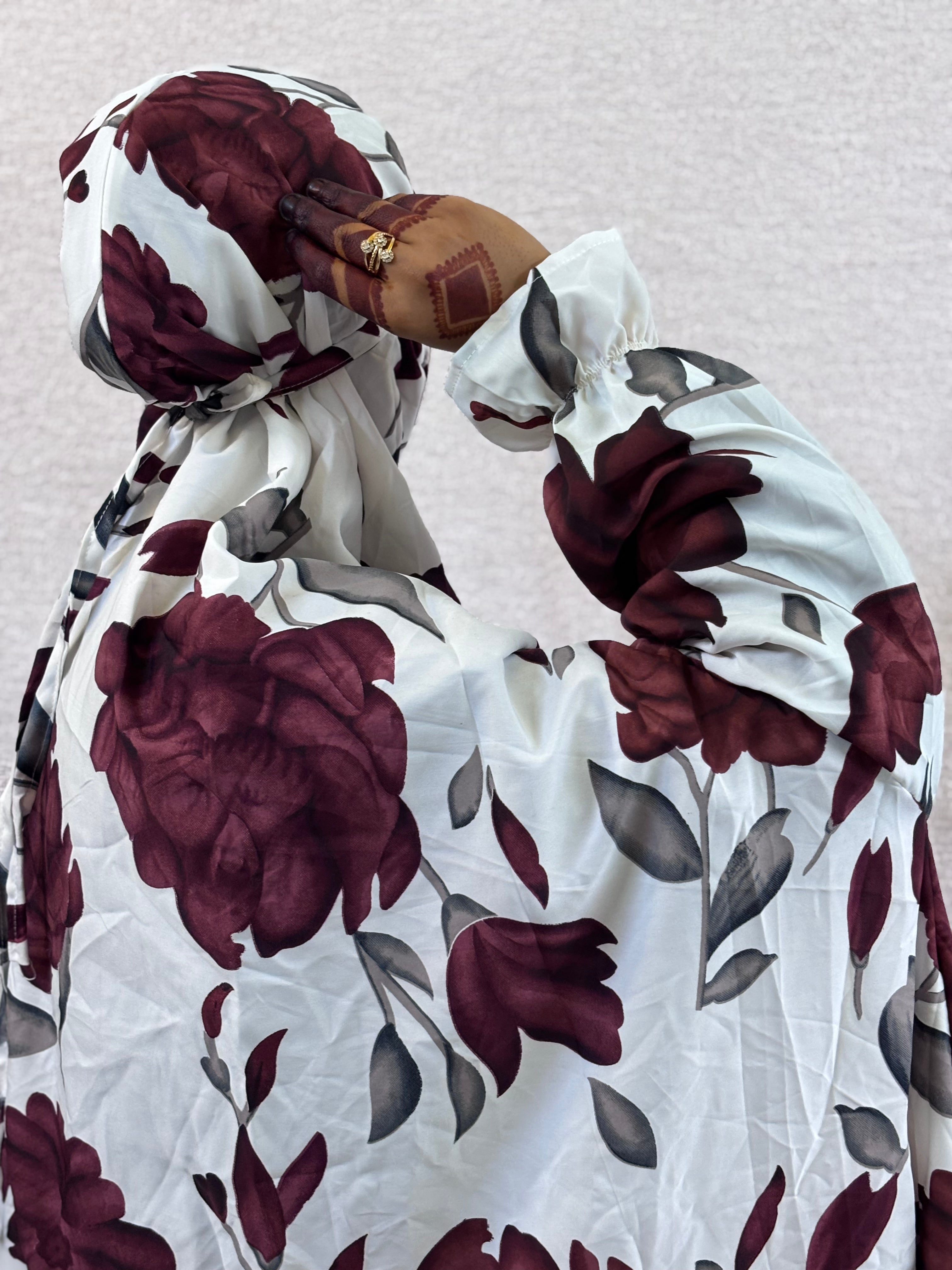 Graceful Floral Salah Dress