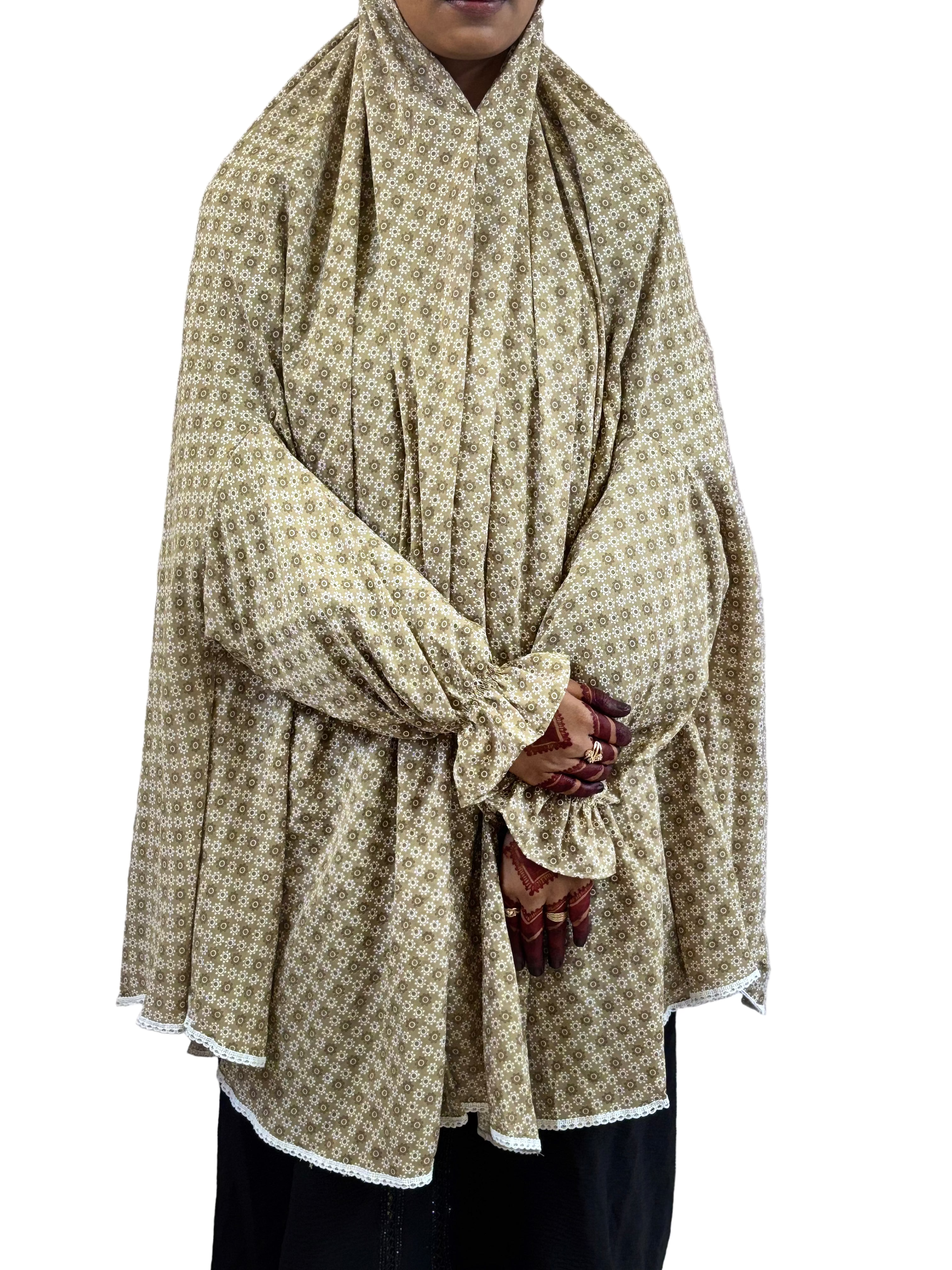 Graceful Floral Salah Dress