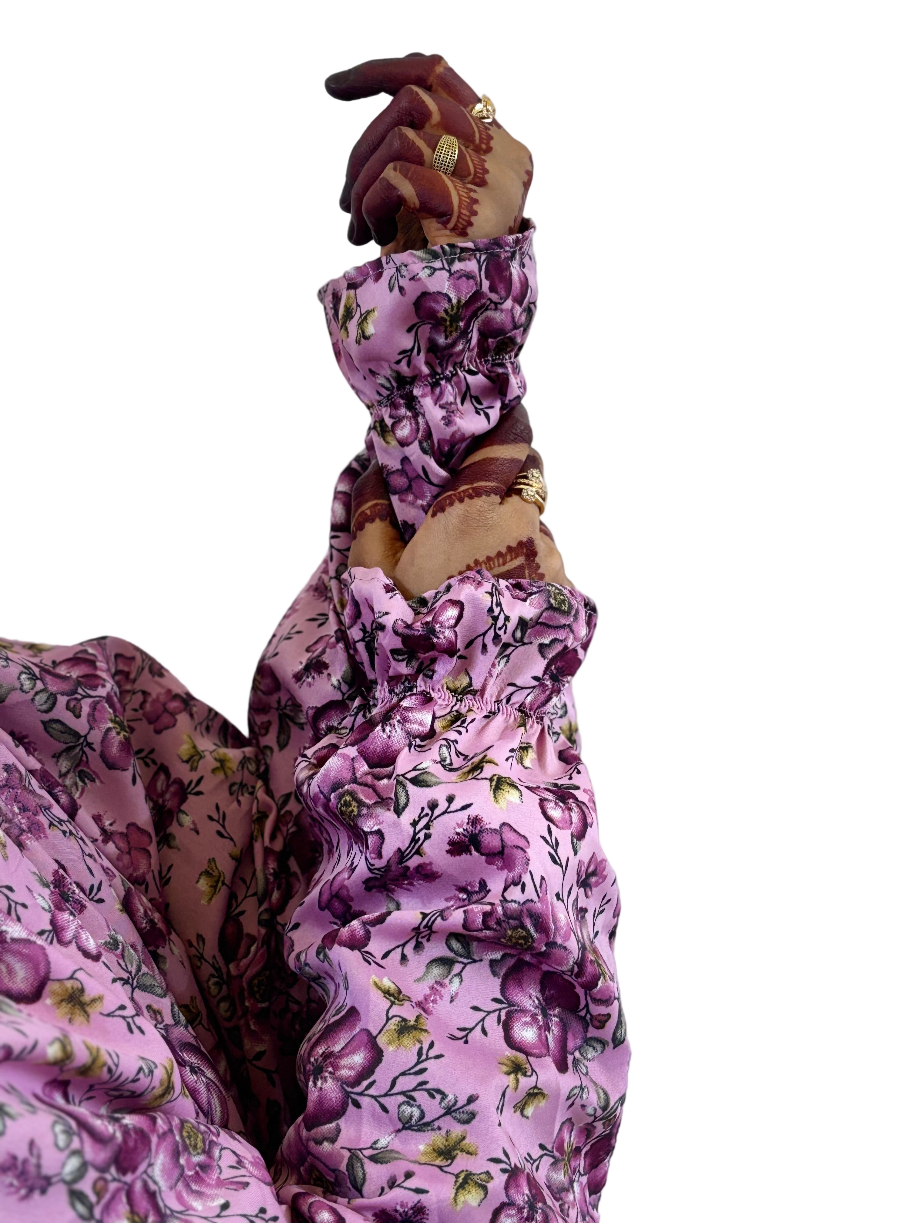 Graceful floral salah  Dress