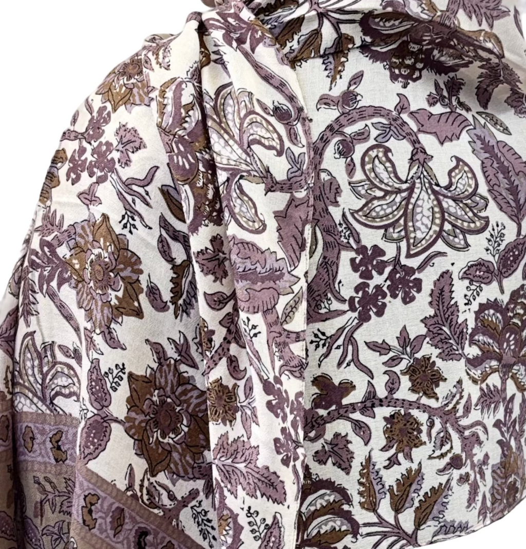 Luxury Printed Viscose Scarf