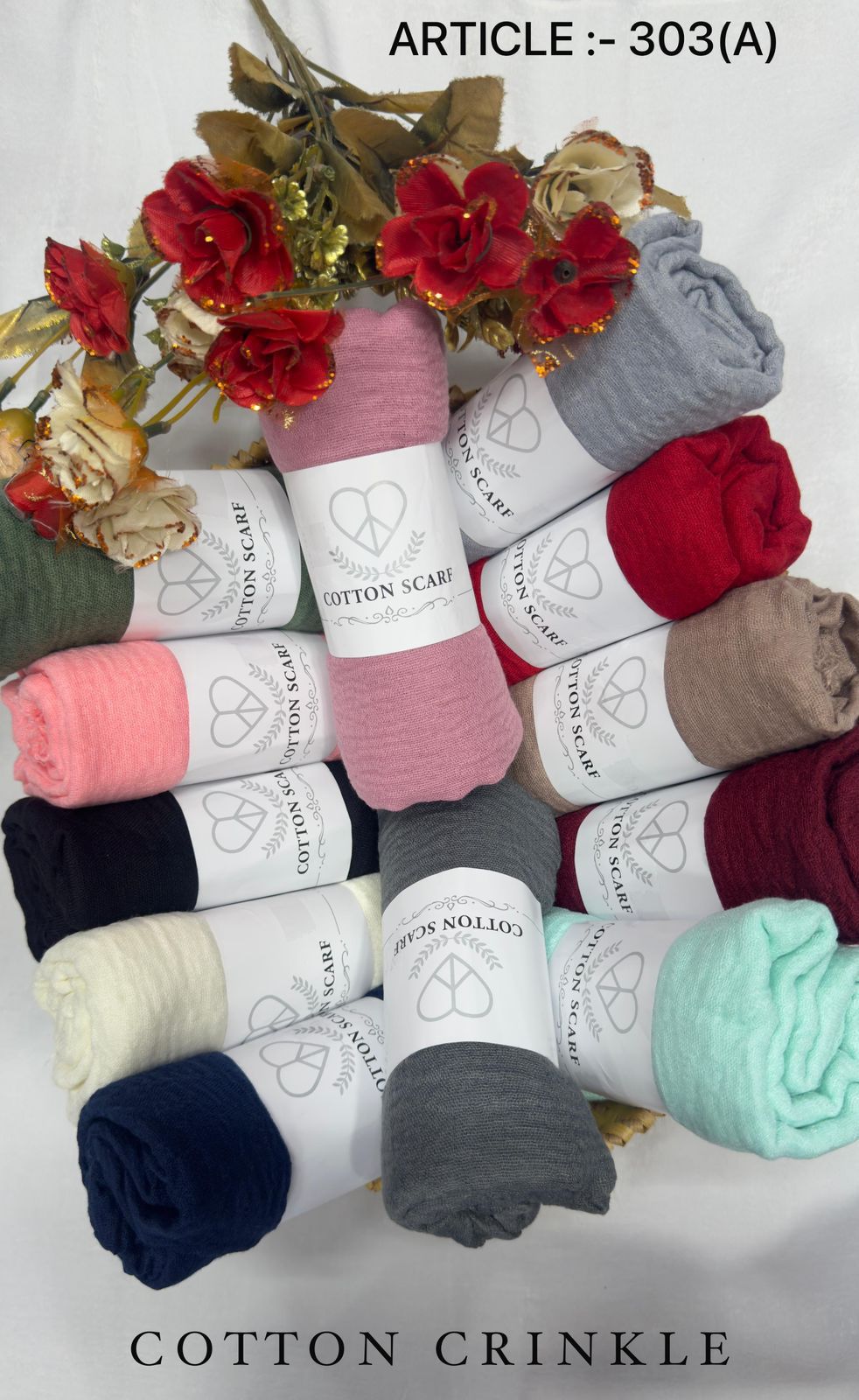 cotton crinckled hijabs [dm before placing your order]