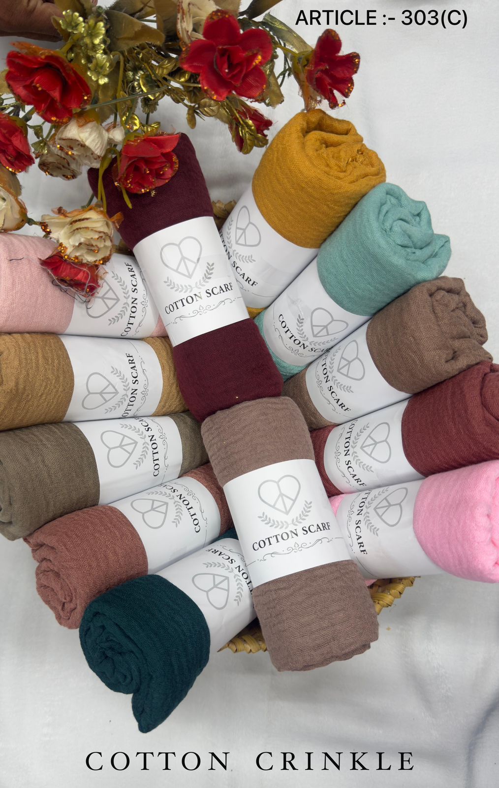 cotton crinckled hijabs [dm before placing your order]