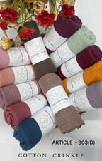 cotton crinckled hijabs [dm before placing your order]