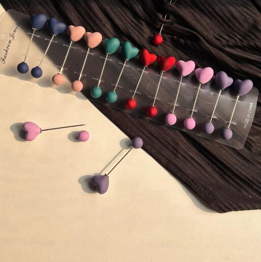 💖 Heart Hijab Pins 💖