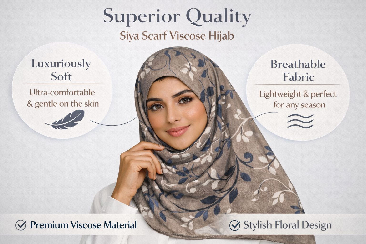 Siya Printed Viscose Hijab