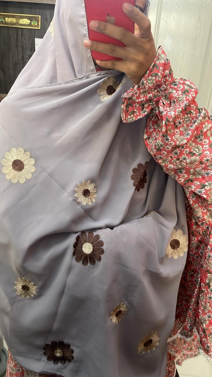 Georgette sunflower hijabs