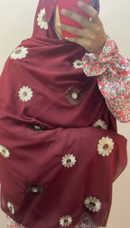 Georgette sunflower hijabs