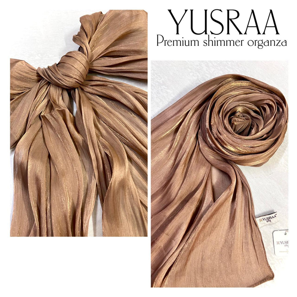 Premium shimmer organza