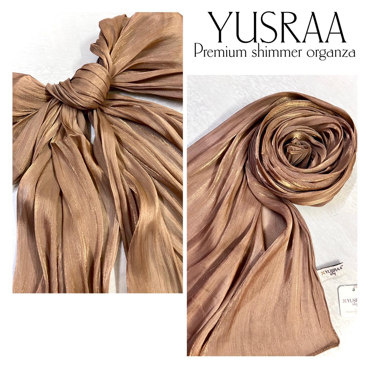 Premium shimmer organza