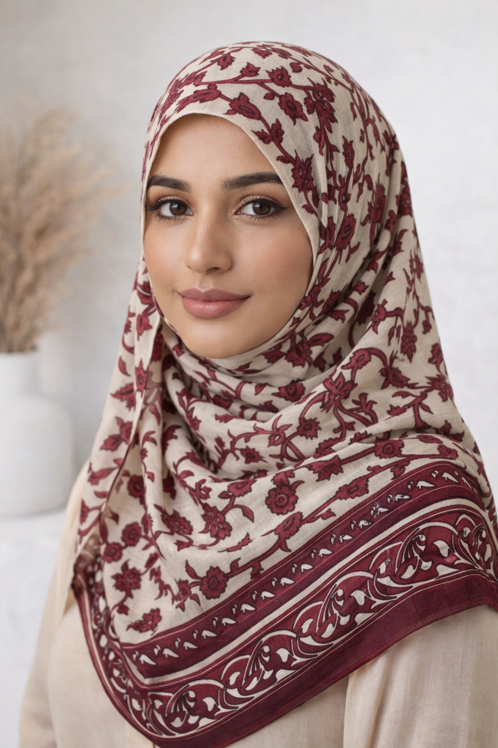 Siya Viscose Floral Print Hijab