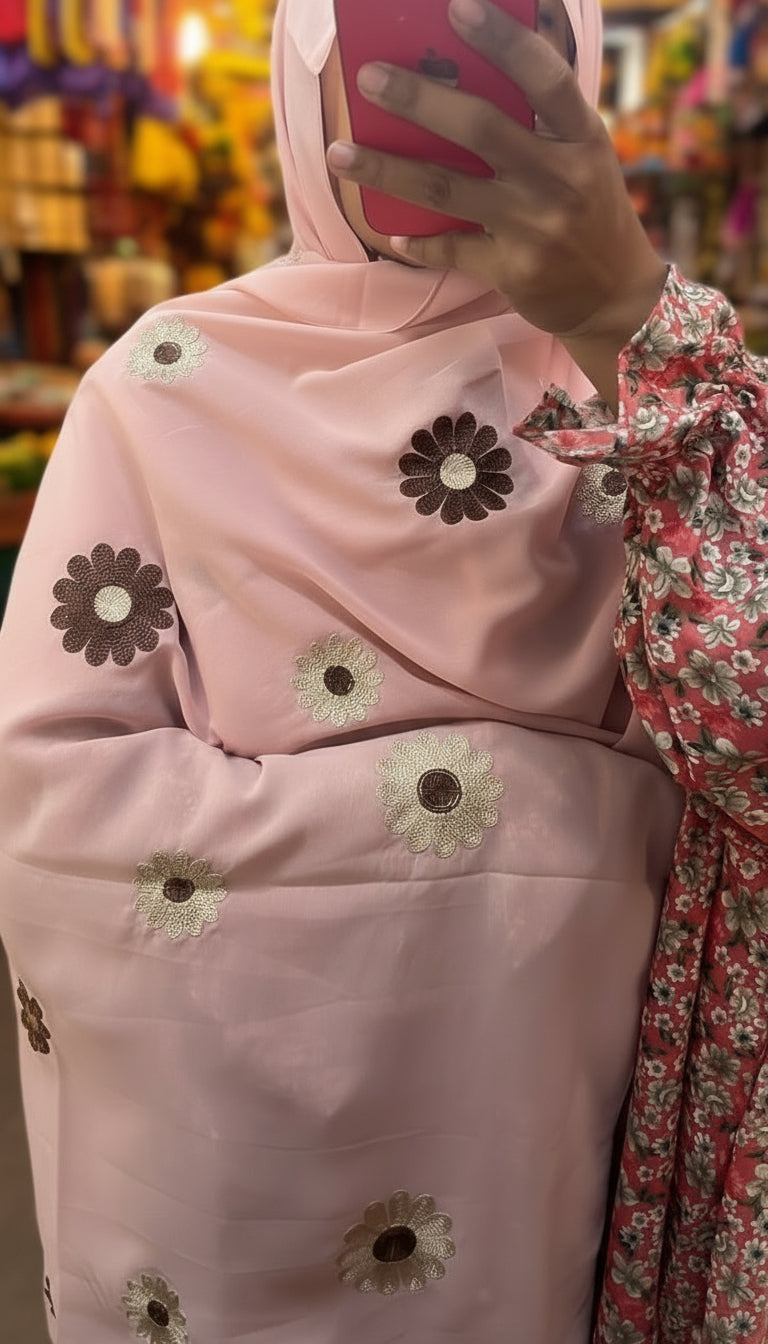 Georgette sunflower hijabs