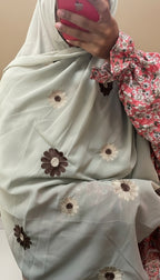 Georgette sunflower hijabs