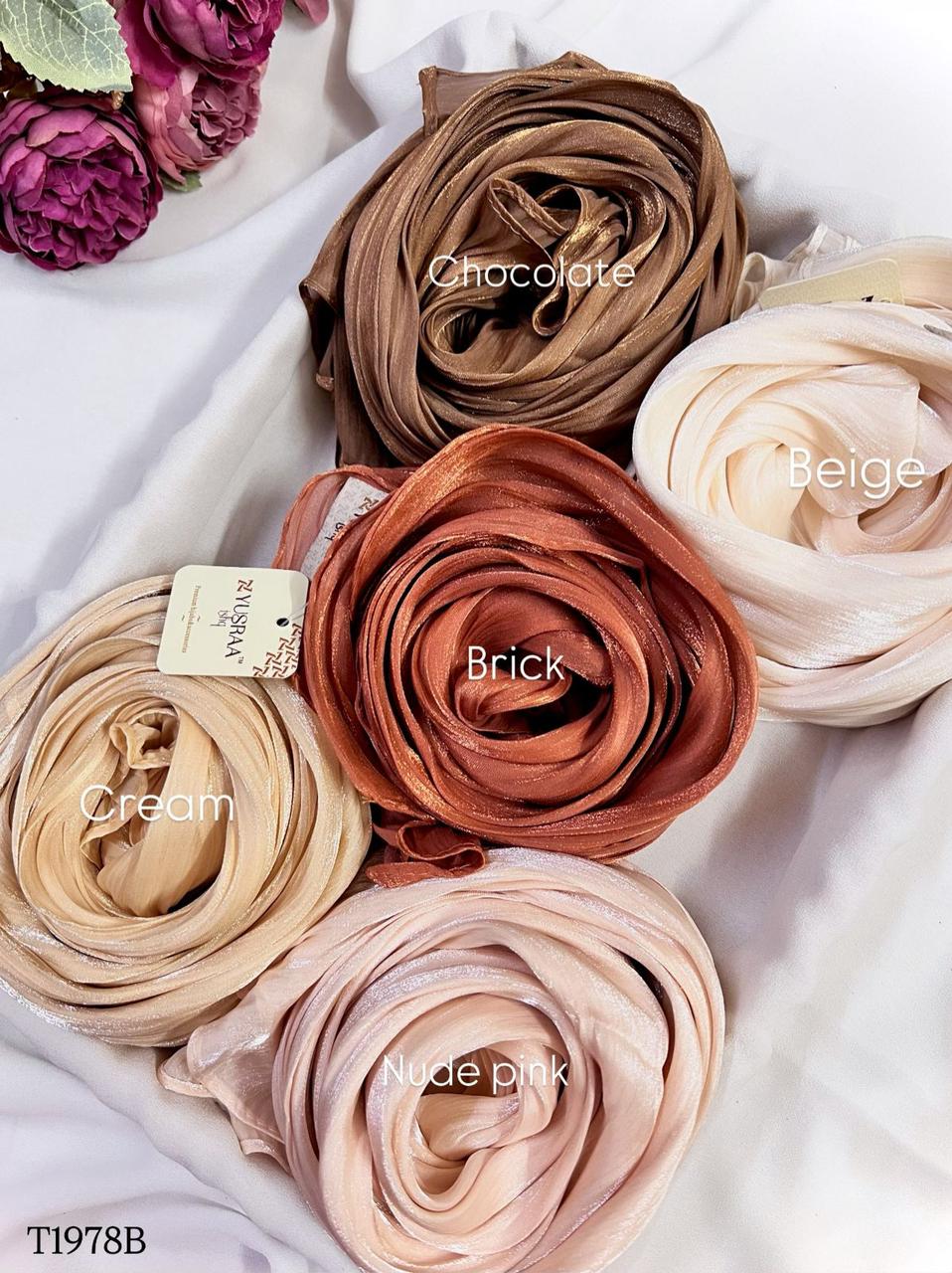 Premium shimmer organza