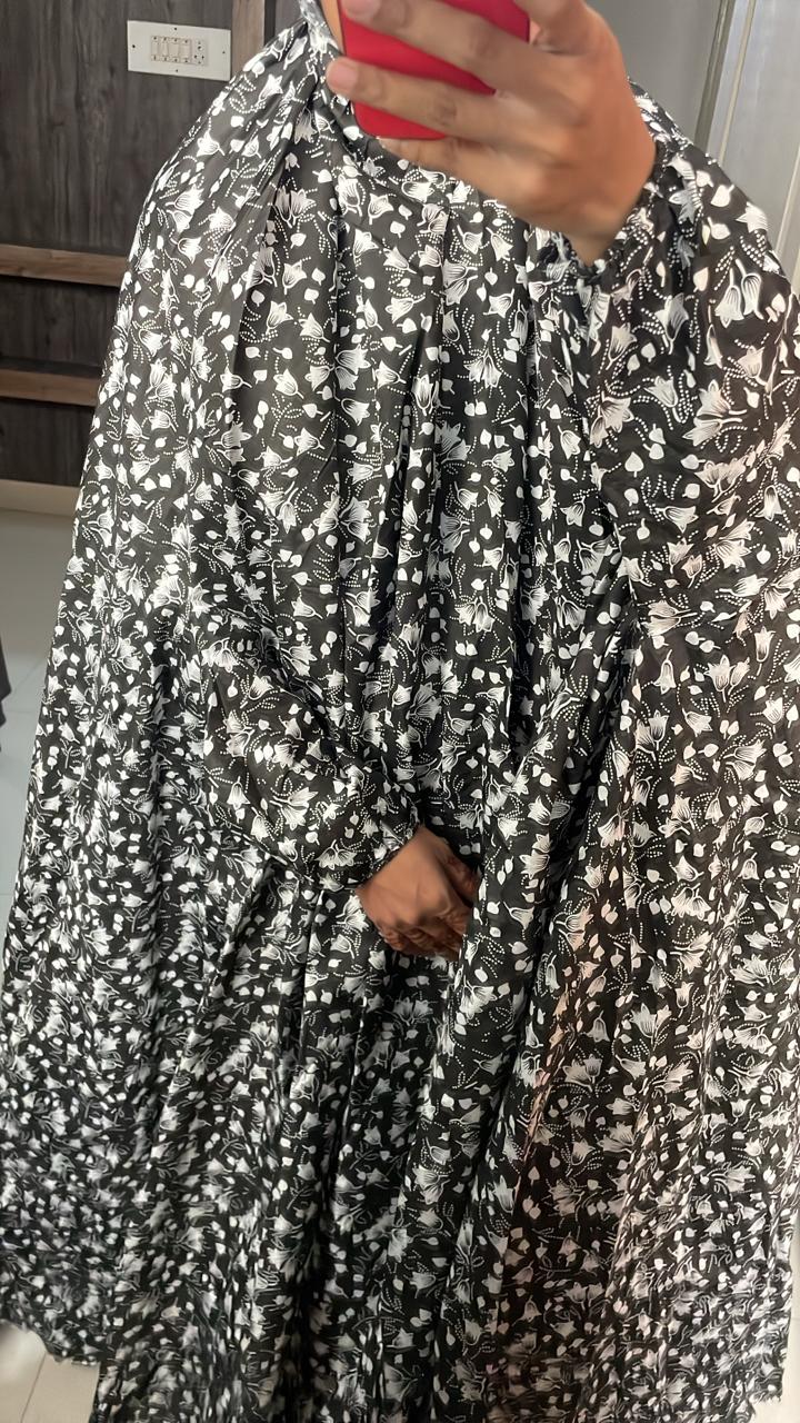 Rayon cotton floor length salah dress