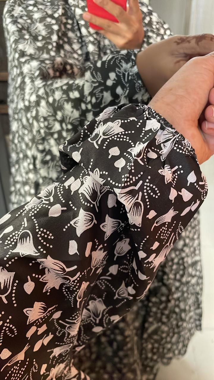 Rayon cotton floor length salah dress